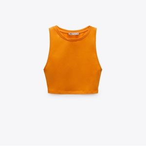 ZARA crop halter top